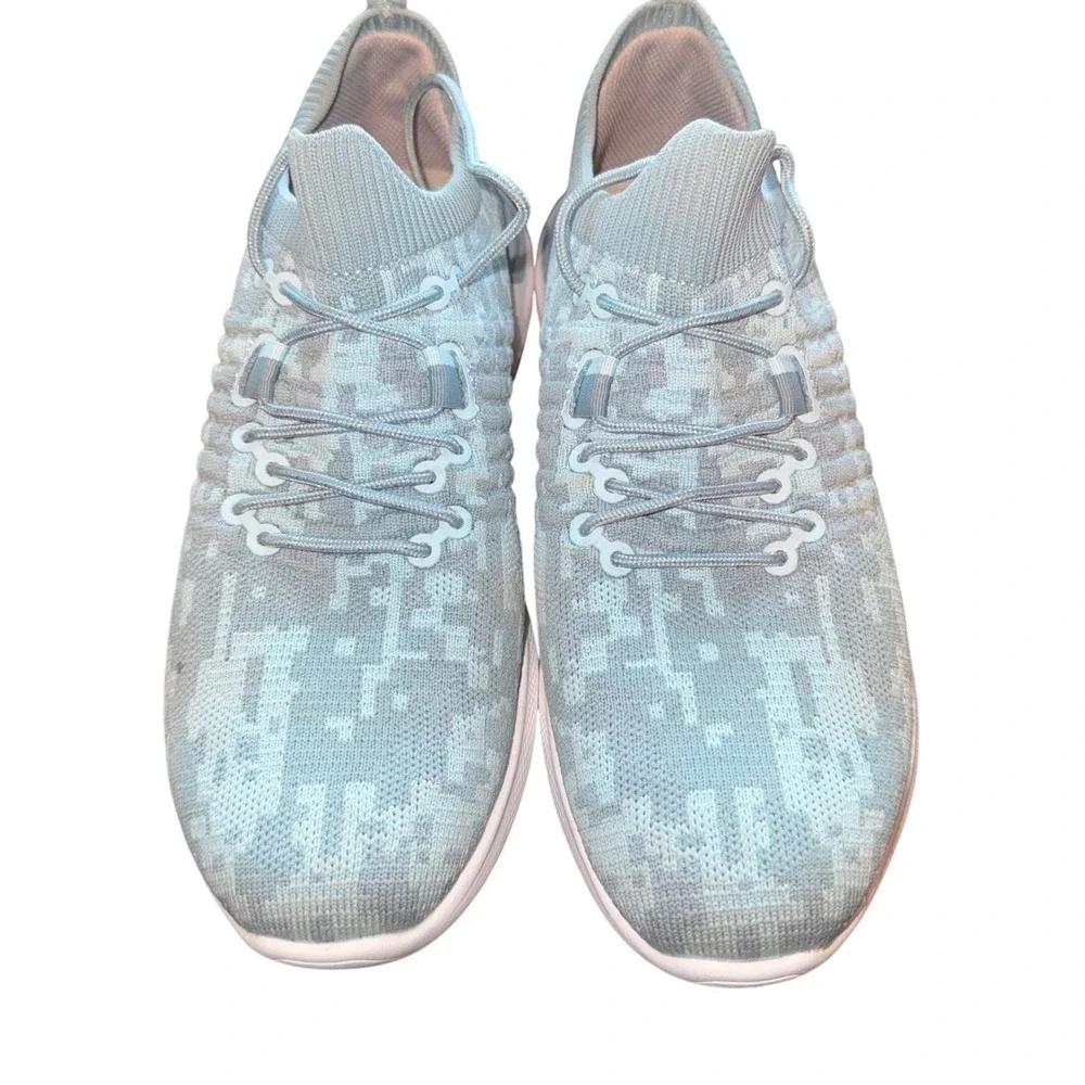 FootJoy Flex XP Womens 7.5 Blue Camo Golf Shoes Preppy Golfcore Country Club